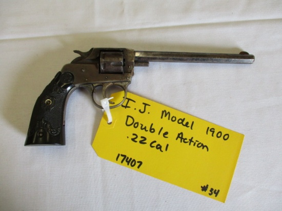 I.J. model 1900 double action .22 cal revolver ser. 17407