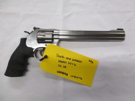 Smith & Wesson model 617-6 .22 LR ser. CFB5176 (has some rust)