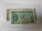 Currency US silver certificates, (2) 1957A, Hong Kong $1.00 July 1957