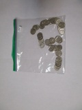 US silver Roosevelt dimes various dates & mints 40 coins