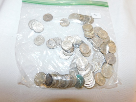 U.S. Silver Roosevelt Dimes 1964 & prior