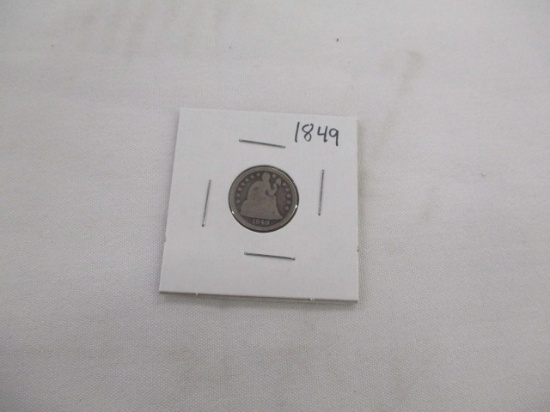 US seated Liberty dime 1849