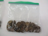 US Wheat cents teens-30's nice mix, 100 coins