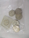 US silver half dollars 1964 Kennedy, 10 coins