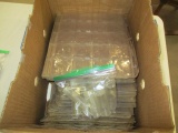 Supplies for collectors coin tubes(9), plastic pages for 2x2 flips (115), 124 total