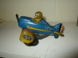 Metal airplane windup, flip over