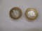 Rare Collectible Silver Casino Tokens 1.3 oz each .999 Silver Prairie Meadows Casino Iowa (2) 2items