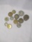 World Coins- mostly Canadian (10) plus 2 no date Buffalo nickels 12 coins