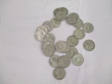 US Silver Quarters 1964 25 coins