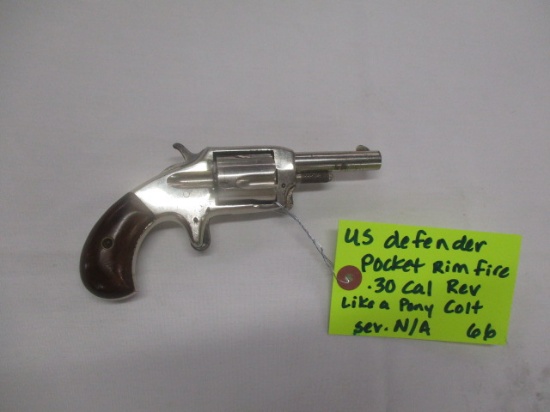 US Defender .30 cal pocket rim fire (like the Pony Colt) ser. N/A
