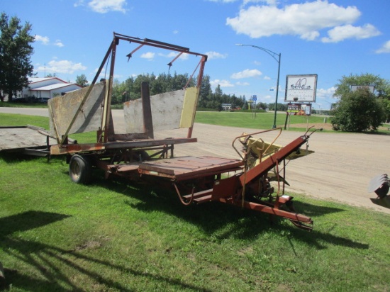 New Holland PTO driven square baler wagon