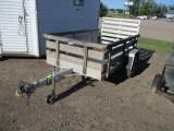 Aluma 5x8 aluminum trailer w/sides