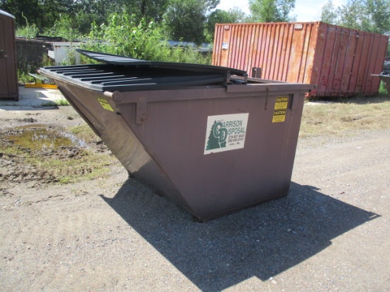 4 Yard steel end load dumpster, used w/ normal wear & tear