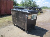 2 Yard steel end load dumpster, used w/ normal wear & tear