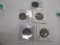 US Large cents 1847,48,49, 1851,53, 5 coins