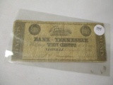 US Obsolete currency Bank of Tennessee Dec. 1 1861, 10 cent note