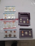 US Mint products proof sets 1984 &88, Mint sets 1986 P&D, 1972P &1972 5 cent, 1978P, 4 packs