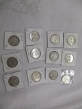 US Franklin silver halves various dates/mints 12 coins