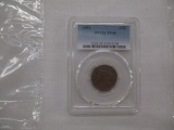 PCGS slab Braided Hair half cent 1851 XF45