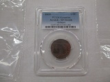 PCGS slab classic head half cent 1828 13 stars XF scratch