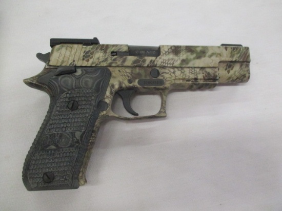 Sig Sauer model 220 Hunter semi auto 10MM w/red dot site base includes standard rear site ser. 37B02
