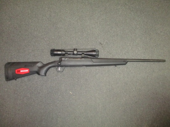 Savage Axis II 30-06 w/accu trigger & Bushnell 3x9 scope, 2 mags, like new ser. P044485
