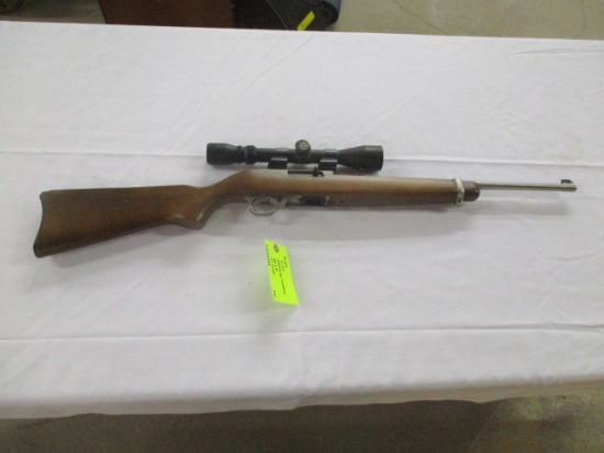 Ruger 10/22 carbine stainless .22LR w/scope