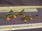 Signed Fish Decoys