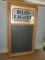 Bud Light Beer Mirro and Chalk Board