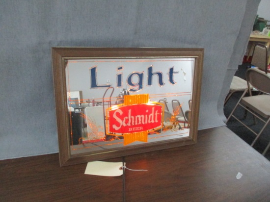 Schmidt Light Lighted Beer Mirror