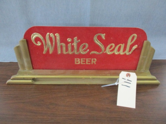 White Seal Beer Advertising Sign