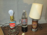 Grain Belt, Schmidt, Budweiser Beer Lamps