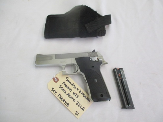 Smith and Wesson Model 622 Semi Auto .22 LR Ser. TVA9713