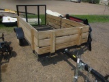4x8 Lawn Tractor trailer w/sides & ramp