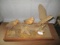3 Folk Art Wood Cock Carvings - 26
