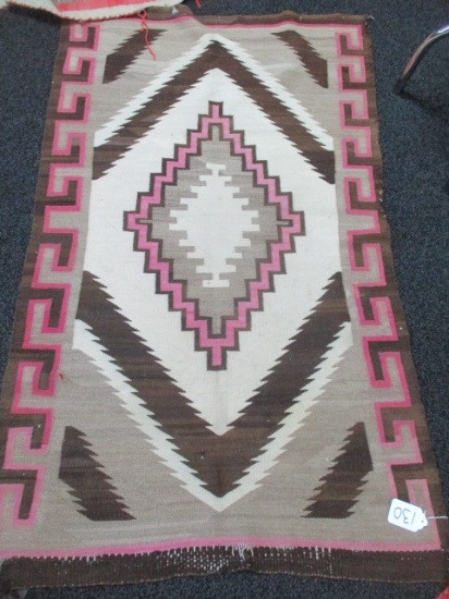 Two Grey Hills Navajo Rug 34" x 57"