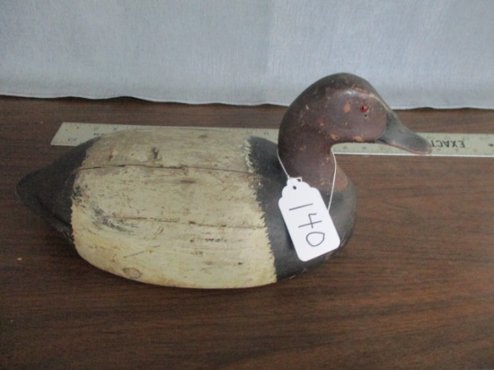 Kingston Ontario Canvas Back Wood Duck Decoy - 16" Long