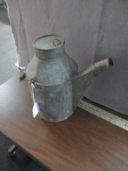 Norhtern Pacific Railroad Galvanized Can - 14" W x 18" H