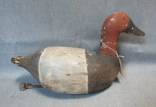 Wisconsin Canvasback duck decoy