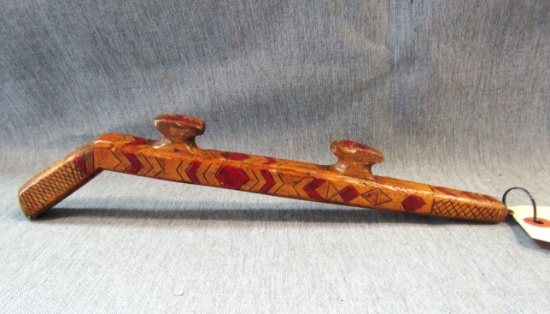 Folk Art Fish Stick Carved by Burdett Jacobs