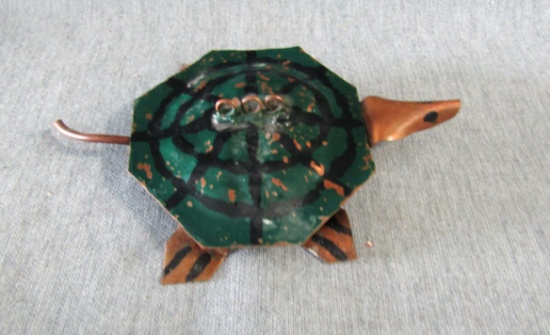 Copper Turtle Fish Decoy