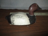 1940's Ernie Shave Michigan Canvas Back Wood Duck Decoy - 16