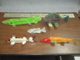 5- MN Wood Fish Decoys - 12