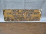 Great Northern First Equipment Trust of 1969 Metal Sign - 22