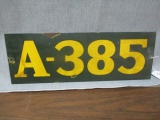Porcelain Railroad Marker Sign - 20