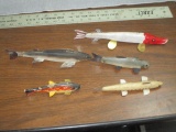 5 Wood Fish Decoys - 10