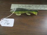 SLIM BRINKMAN Wood Fish Decoy -  6.5