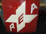 REA Railroad Metal Sign - 36
