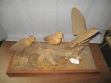 3 Folk Art Wood Cock Carvings - 26