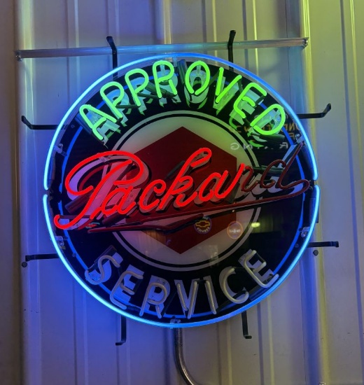 Packard Approved Service Neon Sign